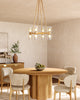 Lucian 22-in Clear Crystal/Vintage Brass 8 Lights Chandeliers