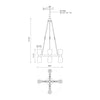 Lucian 22-in Clear Crystal/Vintage Brass 8 Lights Chandeliers
