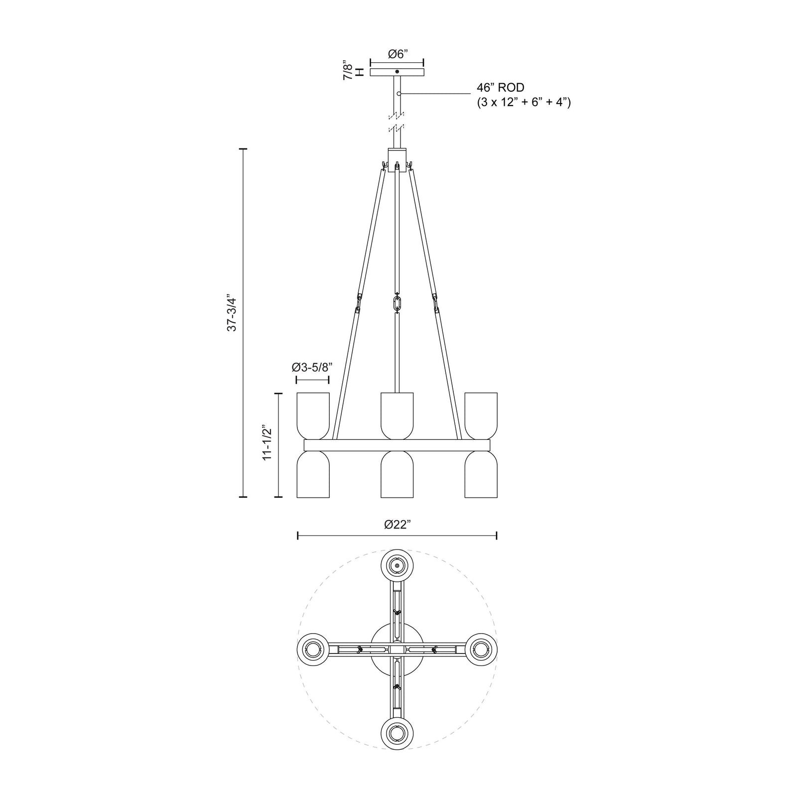 Lucian 22-in Clear Crystal/Vintage Brass 8 Lights Chandeliers