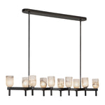 Lucian 52-in Urban Bronze/Alabaster 10 Lights Linear Pendant