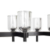 Lucian 52-in Clear Crystal/Urban Bronze 10 Lights Linear Pendant