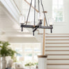 Lucian 22-in Clear Crystal/Urban Bronze 4 Lights Pendant