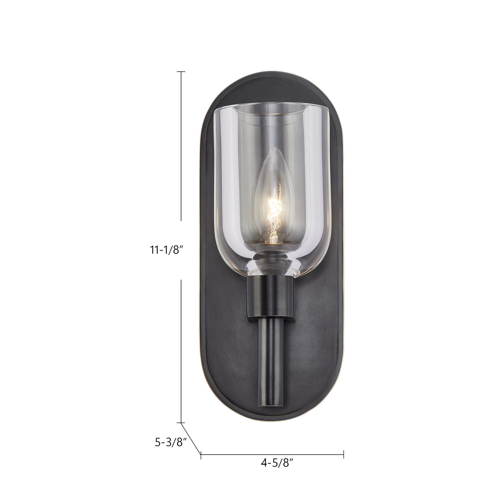 Lucian 9-in Polished Nickel/Alabaster 1 Light Wall/Vanity