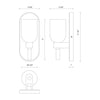 Lucian 9-in Polished Nickel/Alabaster 1 Light Wall/Vanity