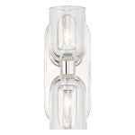 Lucian 11-in Clear Crystal/Polished Nickel 2 Lights Wall/Vanity