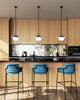 Lucy 12-in Matte Black/Opal Matte Glass 1 Light Pendant