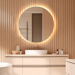 Espejo eléctrico Luna™ de 36" redondo con luz LED