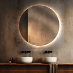 Espejo eléctrico Luna™ redondo de 60" con luz LED
