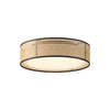 Lyla 16-in Rattan LED Flush Mount