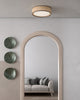 Lyla 20-in Rattan LED Flush Mount