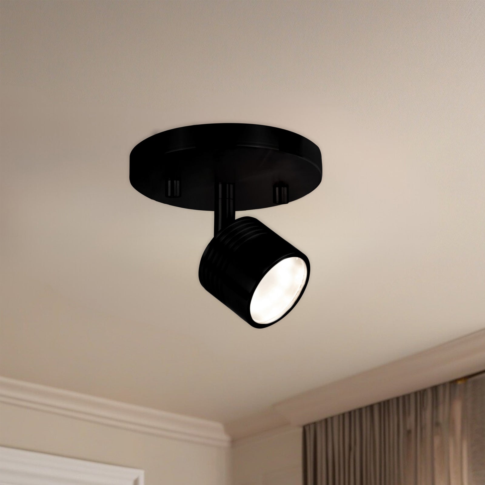 Lyra 6-in Black LED Track Lights