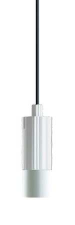 Short Frosted Acrylic Light Guide Single Pendant 3W - White Socket