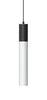 Light Guide Tall Frosted Acrylic Single Pendant - 3W - Matte Black Socket