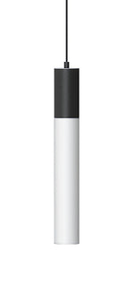 Light Guide Tall Frosted Acrylic Single Pendant - 3W - Matte Black Socket