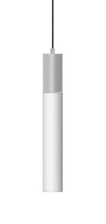 Light Guide Tall Frosted Acrylic Single Pendant - 3W - Polished Chrome Socket
