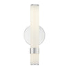 Madison 14-in Polished Nickel/Glossy Opal LED Wall/Vanity