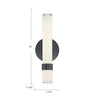 Madison 14-in Polished Nickel/Glossy Opal LED Wall/Vanity