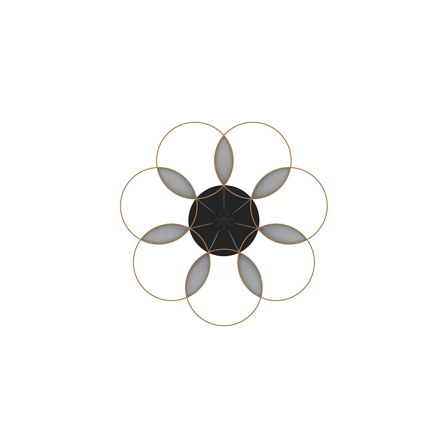 Maestro 26-in Black/Gold LED Chandeliers