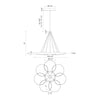 Maestro 26-in Black/Gold LED Chandeliers