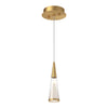 Malabar 3-in Brushed Gold LED Pendant