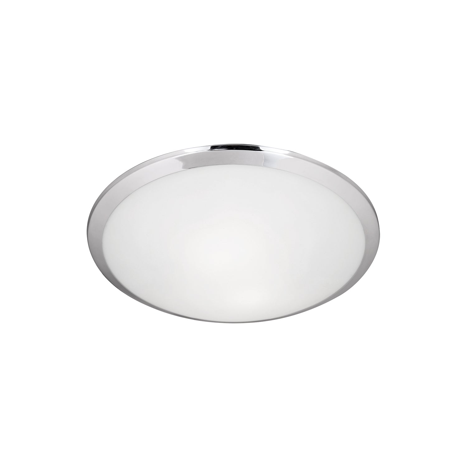 Malta 12-in Chrome 1 Light Flush Mount