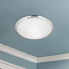 Malta 12-in Chrome 1 Light Flush Mount