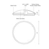 Malta 12-in Chrome 1 Light Flush Mount