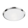 Malta 15-in Brushed Nickel 2 Lights Flush Mount