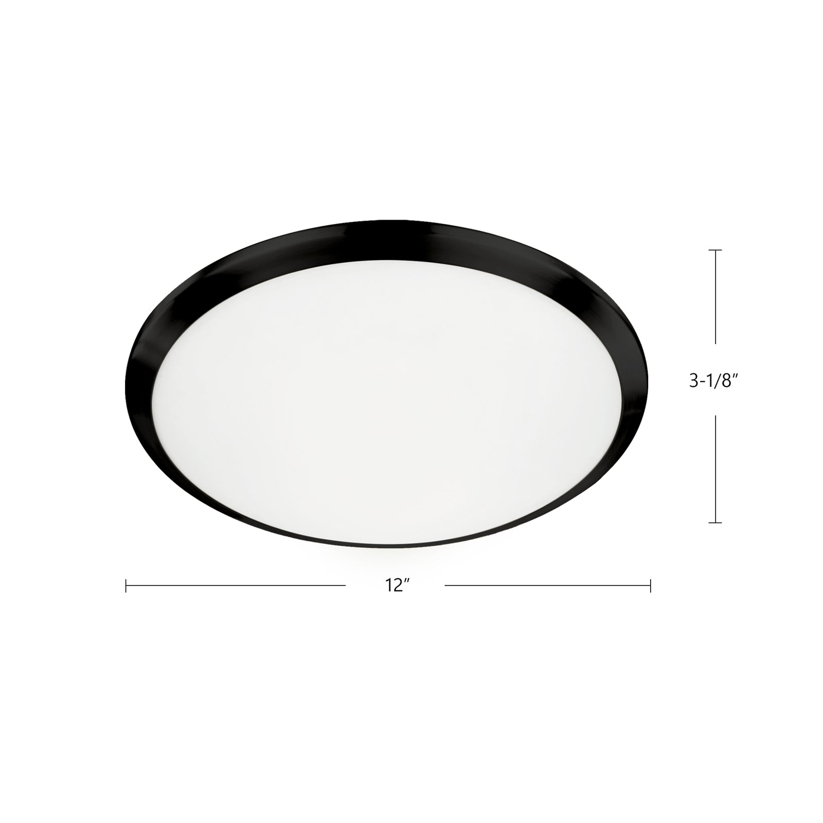 Malta 12-in Brushed Gold LED Flush Mount