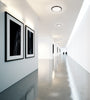 Malta 12-in Black LED Flush Mount