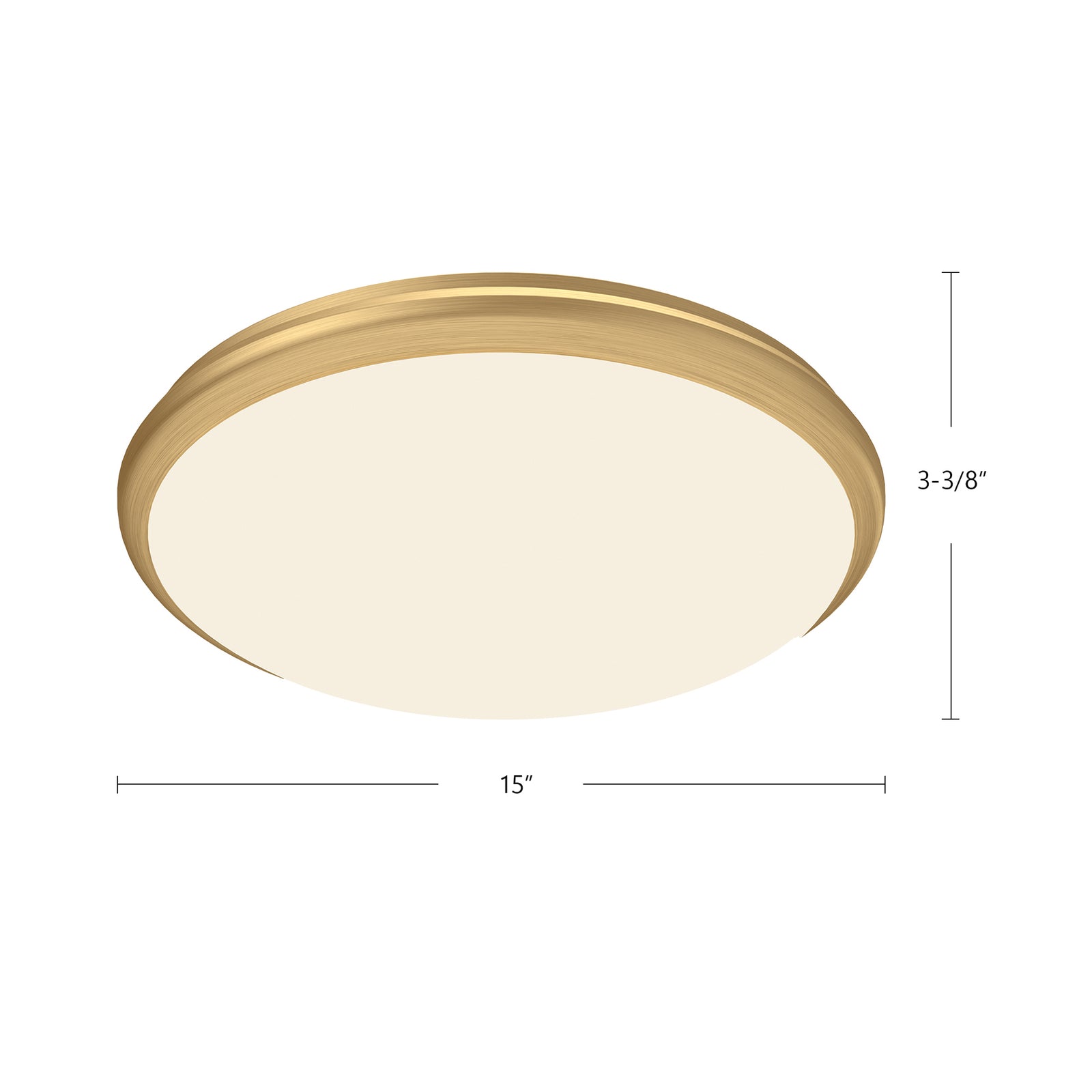 Malta 15-in Chrome LED Flush Mount