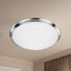 Malta 15-in Brushed Nickel LED Flush Mount