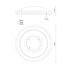 Malta 15-in Chrome LED Flush Mount