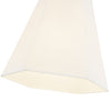 Manila 22-in Aged Gold/White Linen 3 Lights Pendant