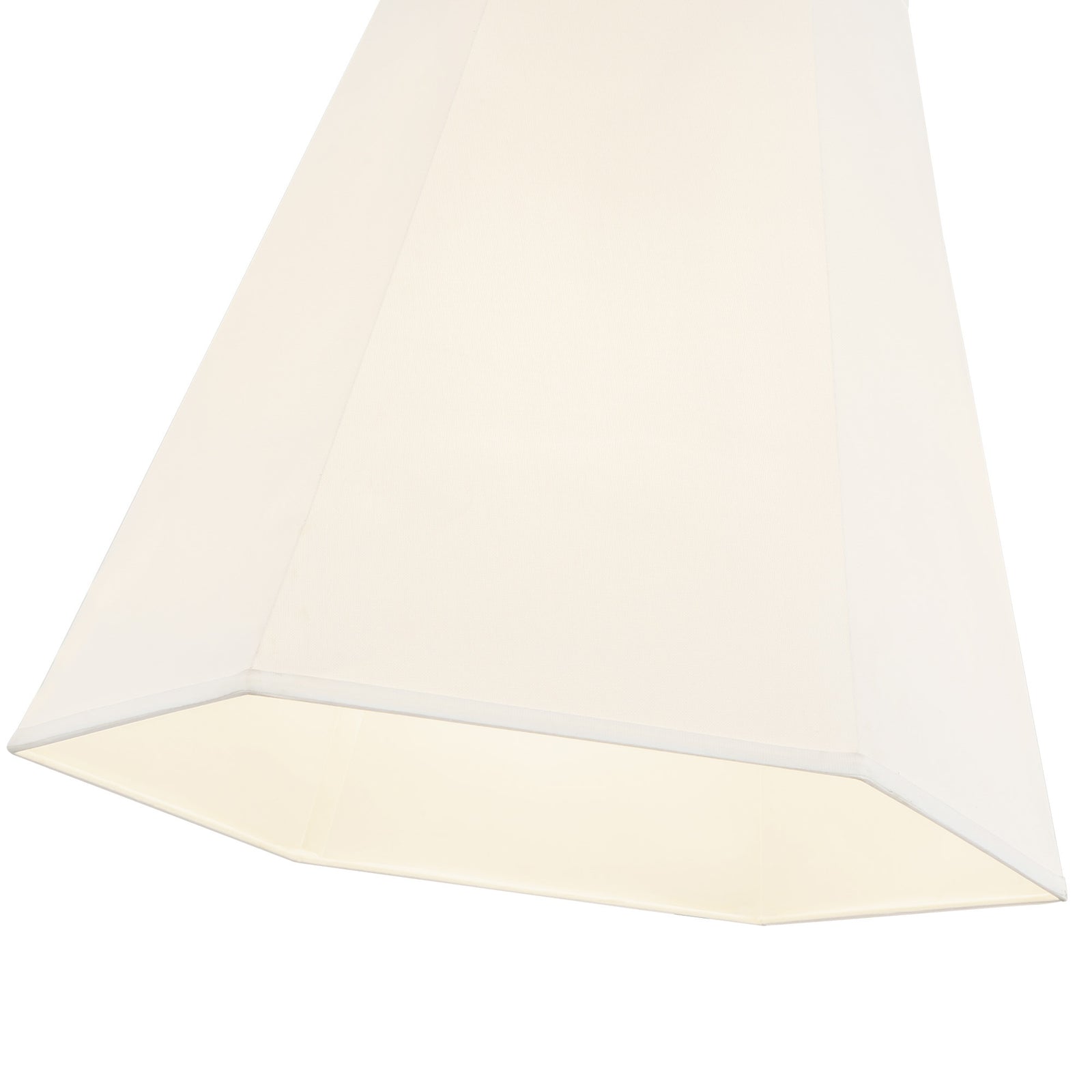 Manila 22-in Aged Gold/White Linen 3 Lights Pendant
