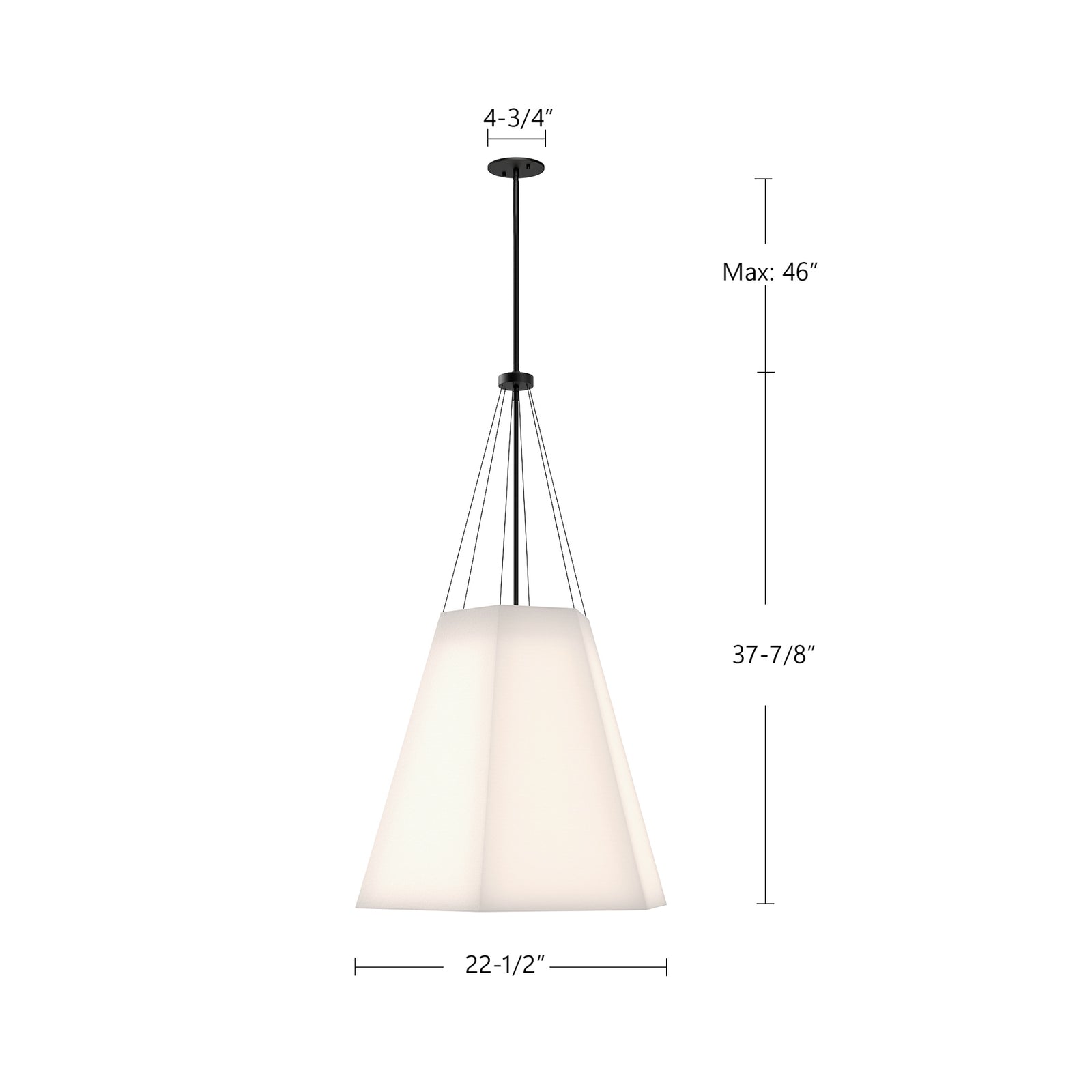 Manila 22-in Aged Gold/White Linen 3 Lights Pendant