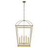 Manor Vintage Brass 8 Lights Pendant