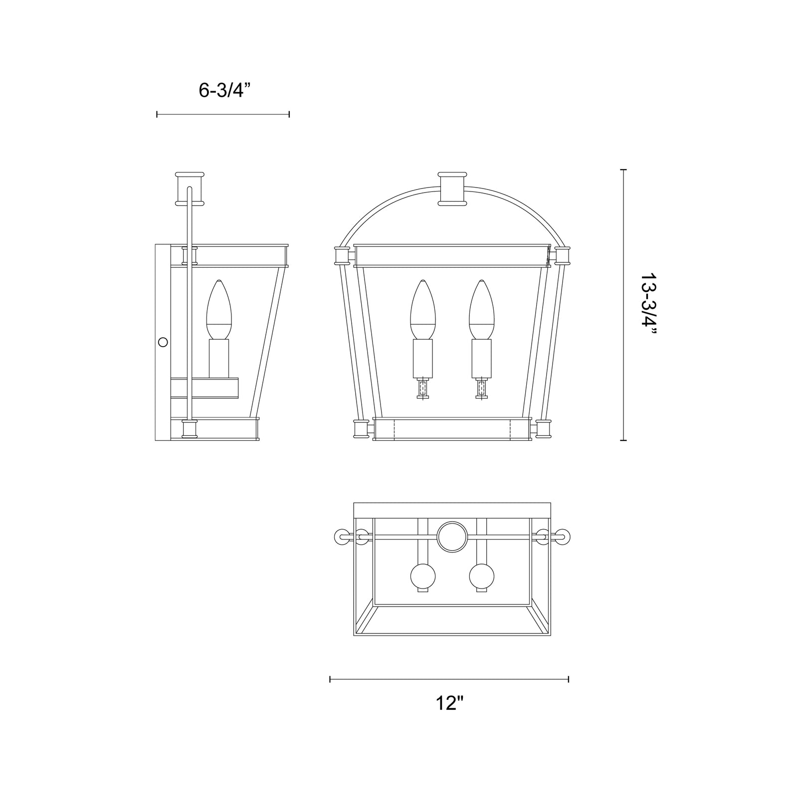Manor Vintage Brass 2 Lights Wall/Vanity