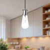 Marcel 4-in Chrome 1 Light Pendant