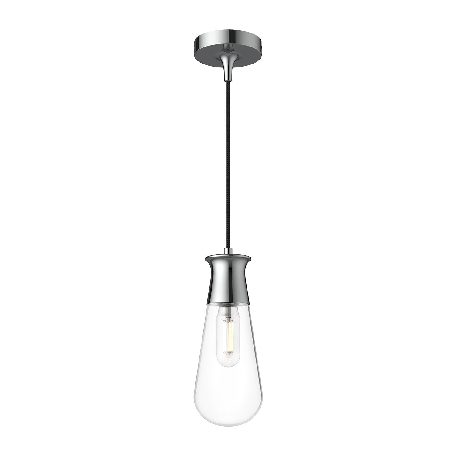 Marcel 4-in Chrome 1 Light Pendant