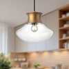 Marcel 11-in Aged Gold 1 Light Pendant