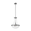Marcel 10-in Chrome 1 Light Pendant