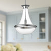 Marcel 10-in Chrome 1 Light Pendant