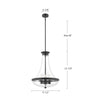 Marcel 18-in Chrome 4 Lights Pendant