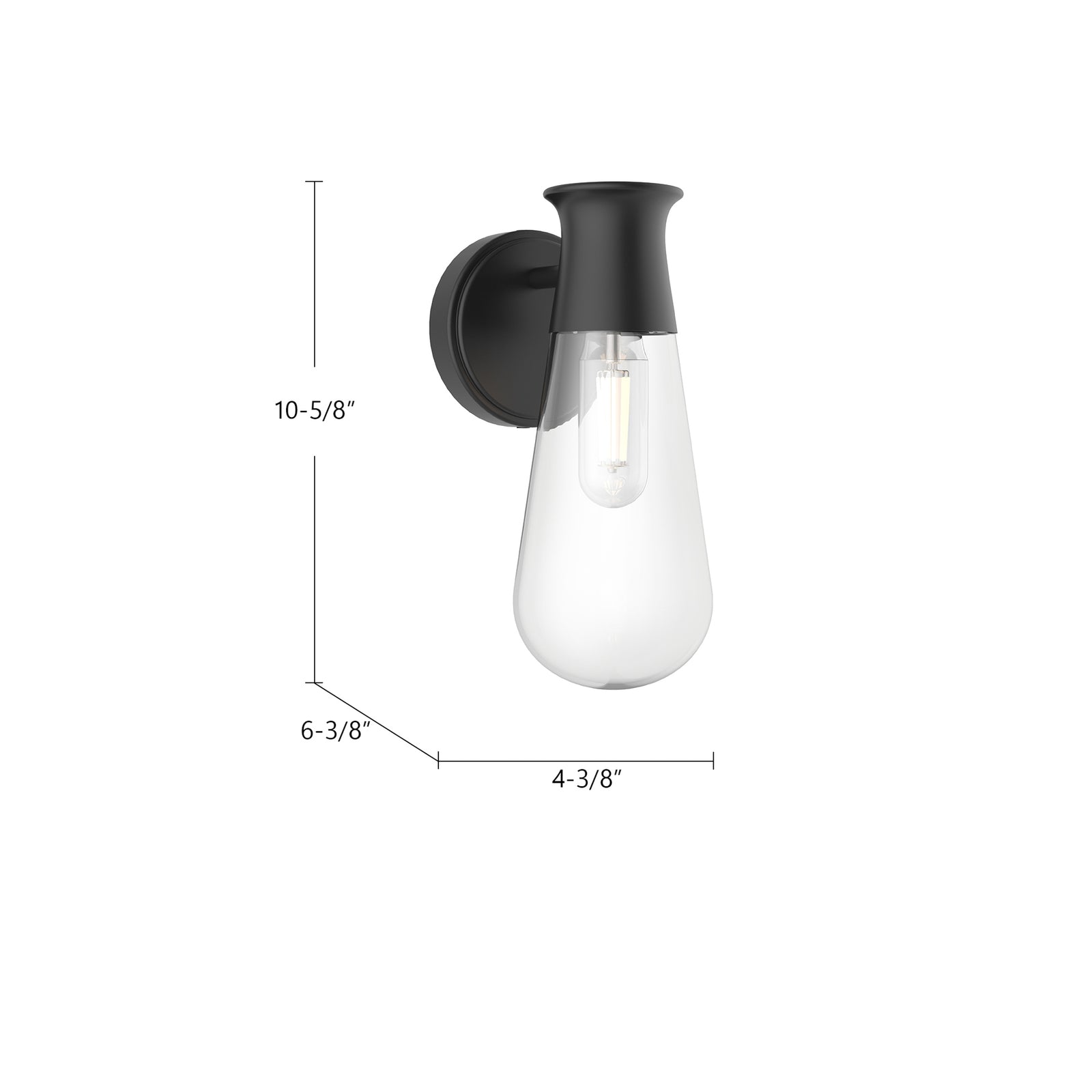 Marcel 5-in Chrome 1 Light Wall/Vanity