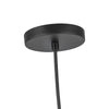 Marco 16-in Black/Opal Glass Socket Pendant