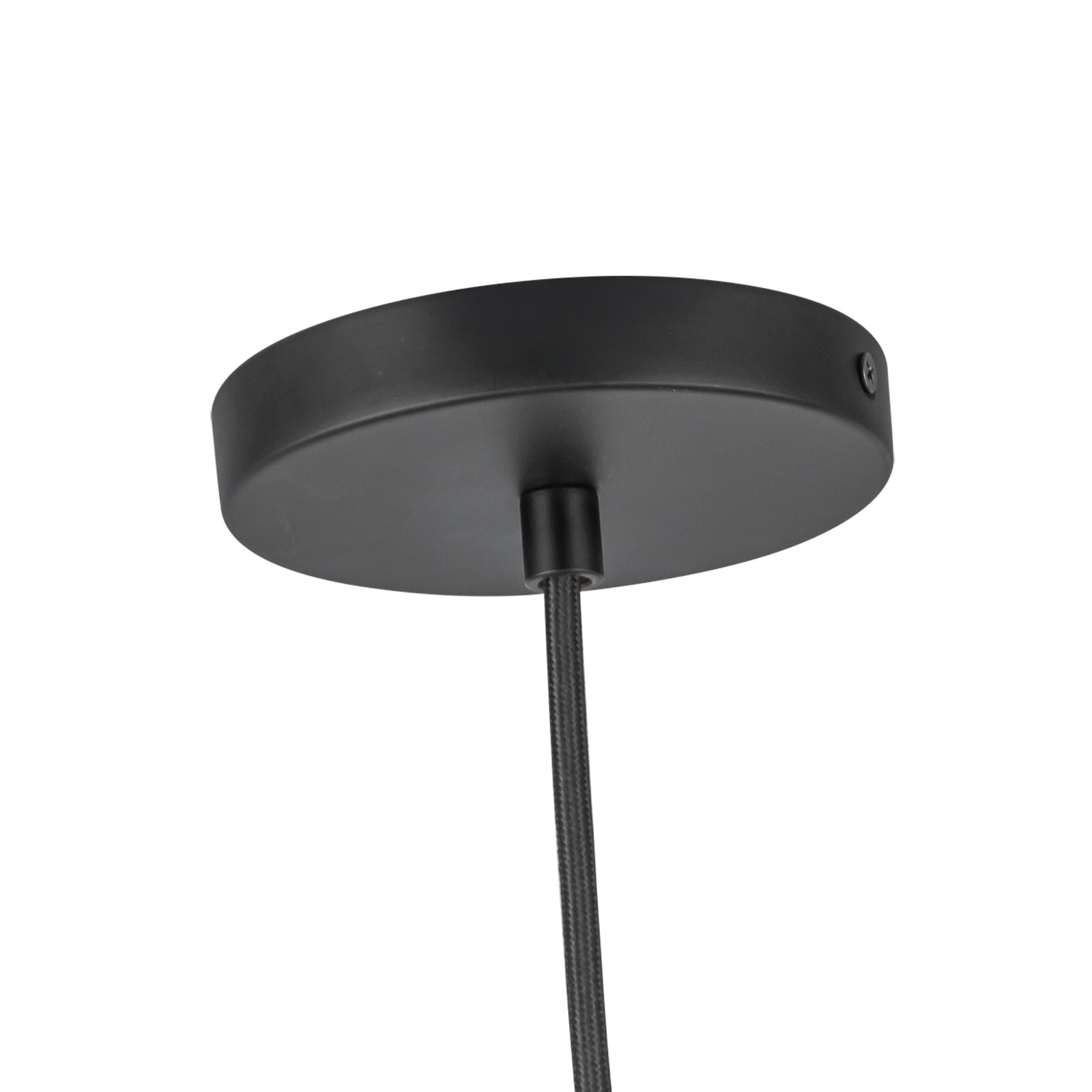 Marco 12-in (196-in Wire) Black/Opal Glass LED Pendant