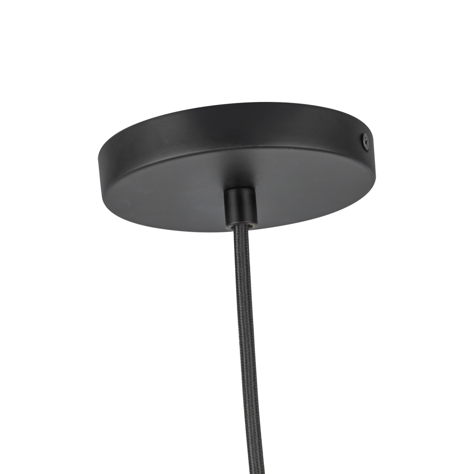 Marco 16-in (196-in Wire) Black/Opal Glass LED Pendant