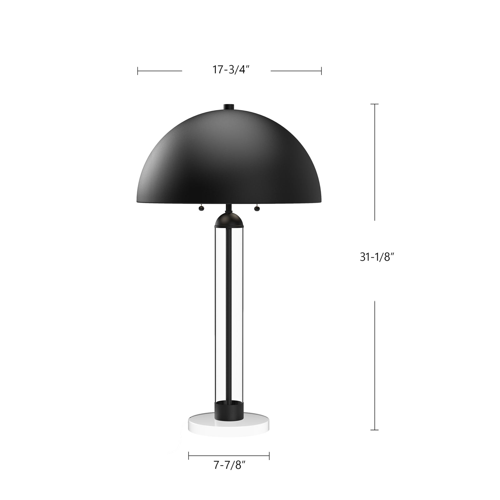 Margaux 18-in Brushed Gold 2 Lights Table Lamp
