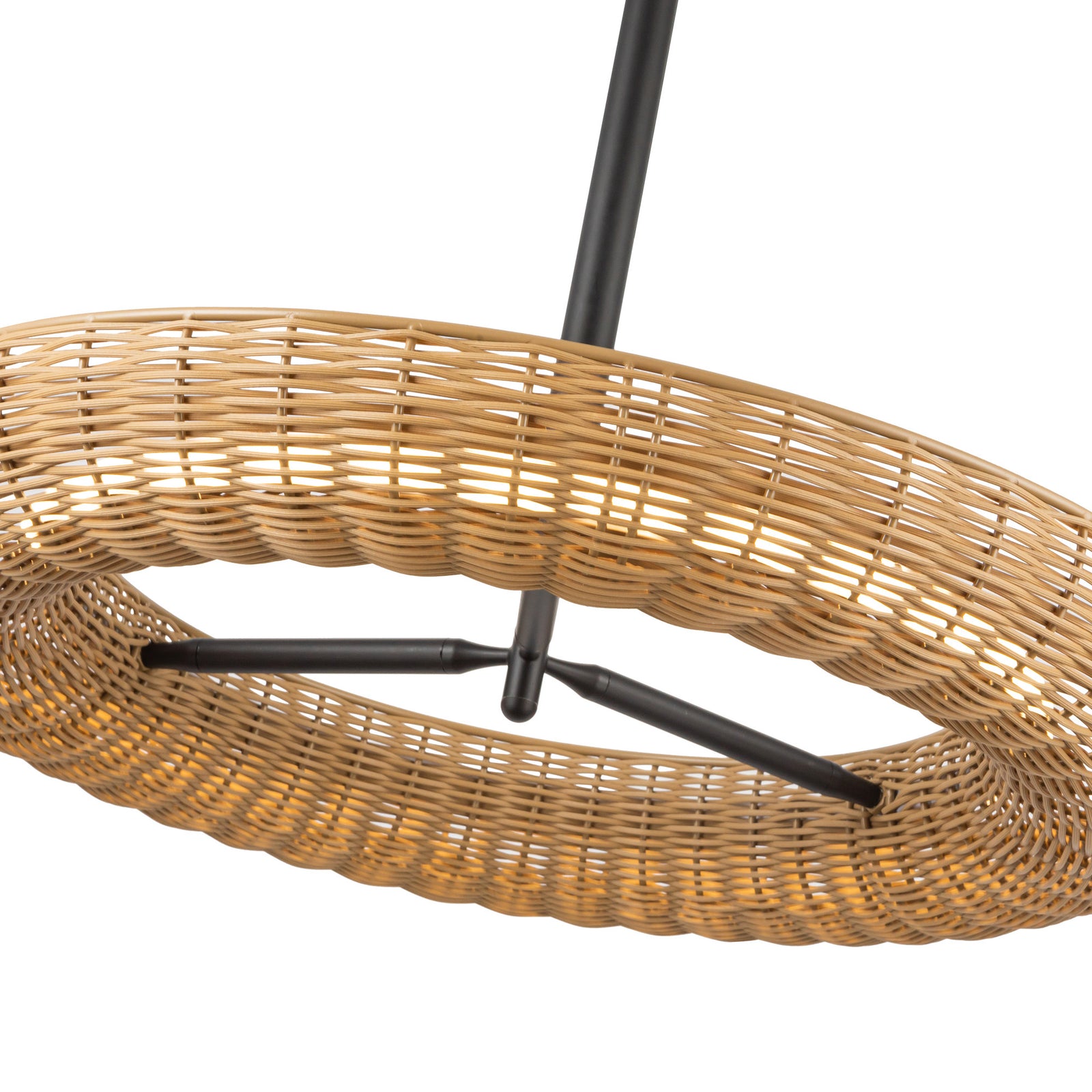 Maris 24-in Matte Black LED Chandelier